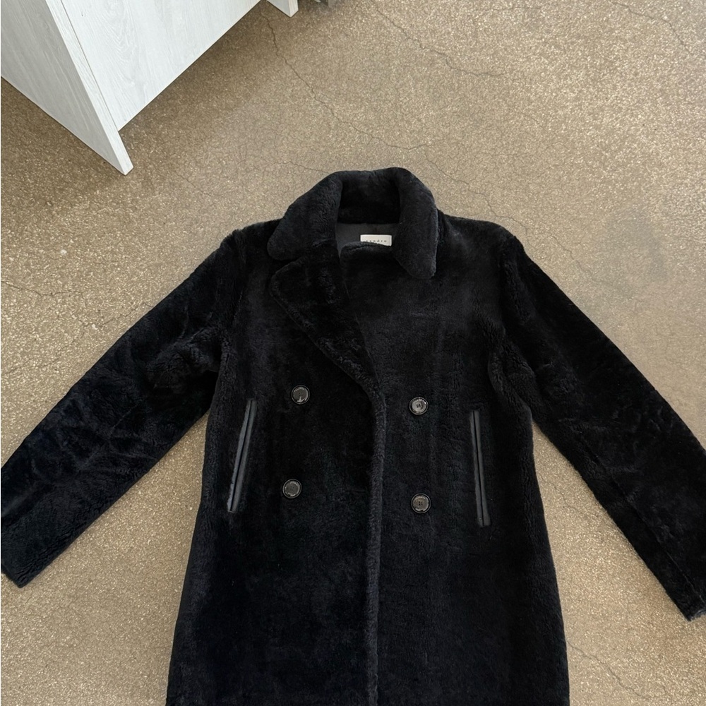 Sandro Shearling Coat Perf Cond - image 1